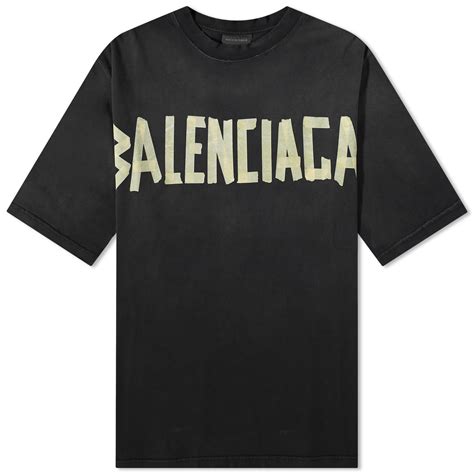 Balenciaga Tape Type T-Shirt Washed Black | END. (AR)