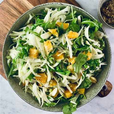Fennel Orange Salad with Seedy Mustard - Salads with Anastasia