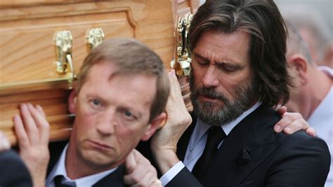 Jim Carrey carries coffin at funeral of ex-girlfriend Cathriona White ...