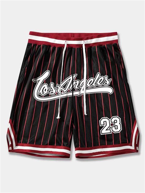 ROMWE MEN Prep Spring/Summer Casual Graphic Men Striped & Letter ...