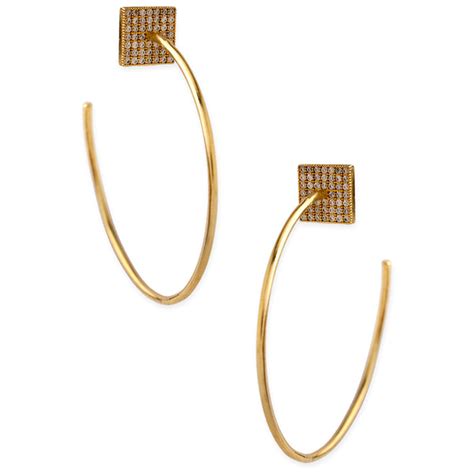 Stylish Gold Plated Loop Earrings – VOYLLA