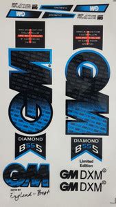 Kyrios GM Cricket Bat Sticker Diamond B55S Limited Edition Bat Sticker ...