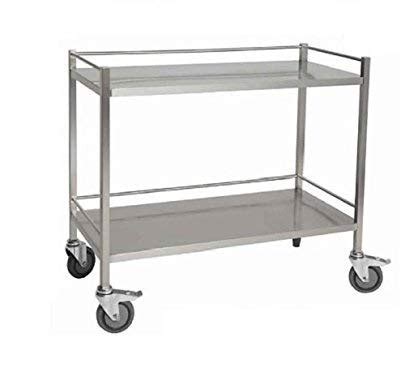 DG DEXAGLOBAL Metro Hospital Stainless steel Instrument Trolley-Metal ...