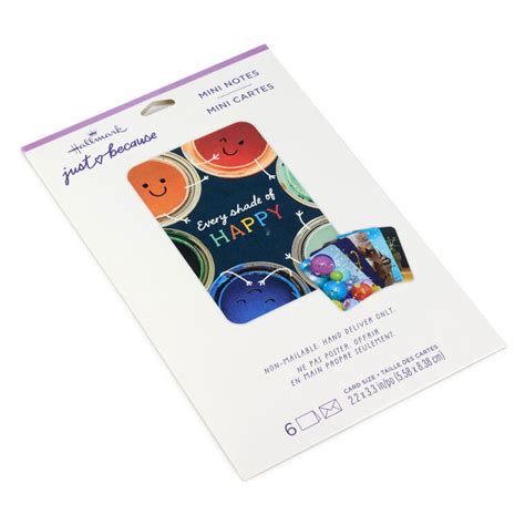 Mini Colorful Smiles Assorted Multi-Occasion Cards, Pack of 6 - Note ...