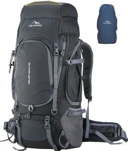 TRAWOC 75 LTR Travel Backpack for Outdoor Sport Rucksack - 75 L grey ...
