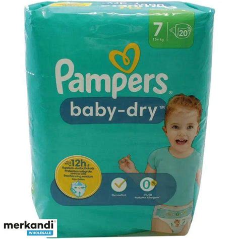 Pampers Baby Dry Size 7 Extra Large 15 kg Pack of 20: All-round dry ...