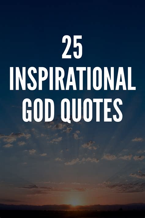 50 Inspirational God Quotes | Inspirational quotes god, Quotes about ...