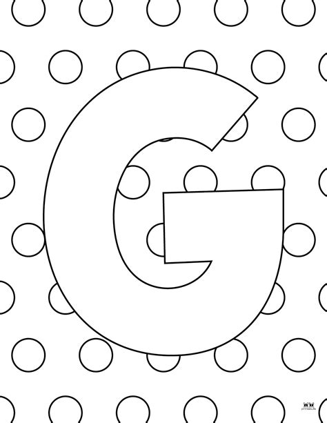 Printable Letter G Coloring Pages