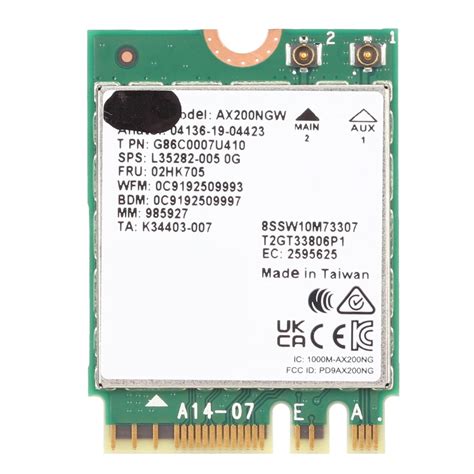 Amazon.in: Buy Yunseity WIFI 6 3000Mbps Wireless Card AX200NGW ...