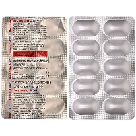 Ibugesic ASP - Strip of 10 Tablets : Amazon.in: Health & Personal Care