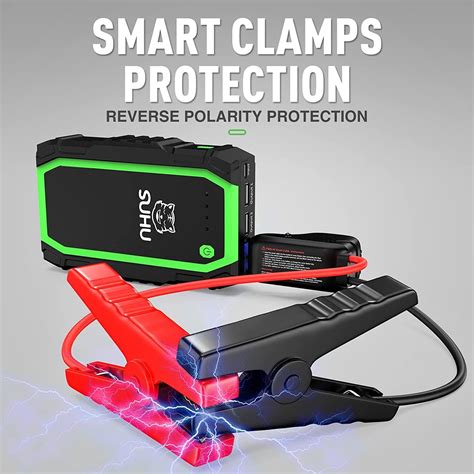 Buy Car Battery Jump Starter Portable, SUHU 800A Peak 12000mAh Safe ...