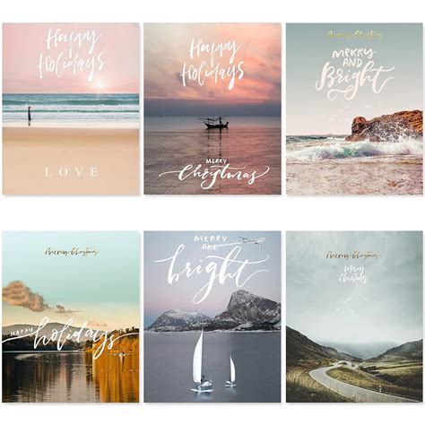 SEAREE Modern Nature Scenery Wall Art - Canvas Print Beach Wall Decor ...