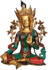 Buy Exotic India (Tibetan Buddhist Deity) Large Size Goddess Green Tara ...