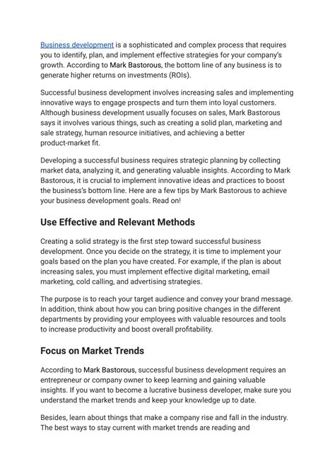 Image result for Business Development Tips