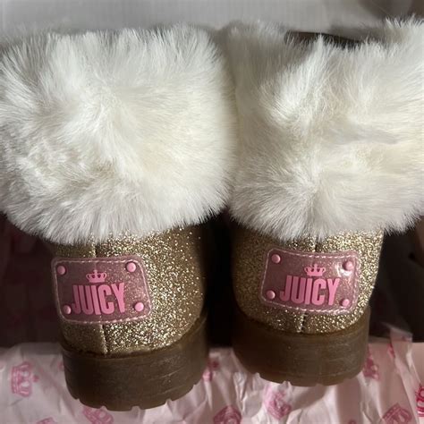 Juicy Couture Shoes | Juicy Couture Boots | Color: Gold/White | Size ...