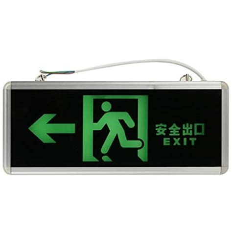 Store99 Led Fire Fighting Emergency Exit Sign Light Left Side ...