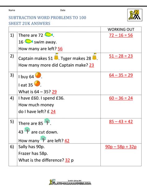 Image result for Grade 2 Math Problems