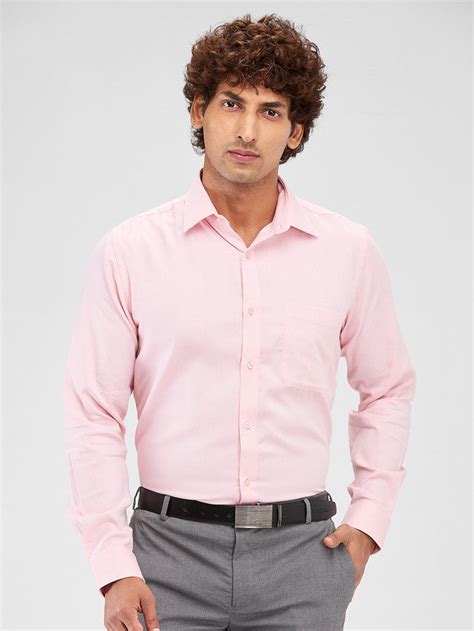 Raymond Pink Structure Slim Fit Cotton Formal Shirt – MyRaymond