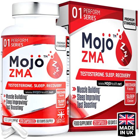 Mojo Zma Capsules Zinc Magnesium Vitamin B6 Supplement Better Muscular | Desertcart QATAR