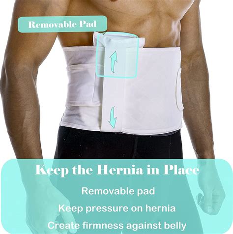 Hernia Belts for Men X-Large - Abdominal Support & Surgical Belly Binder for Stomach Wrap After ...