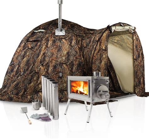 Amazon.com : Russian-Bear Hot Tent with Stove Jack for 5 People All ...