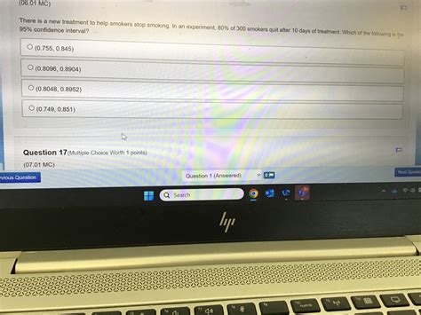 [Solved]: (06.01 MC) There is a new treatment to help smok