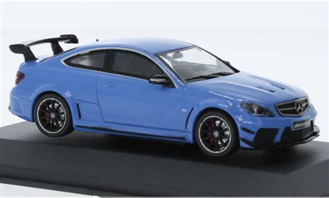 Diecast model cars Mercedes Classe C 1/43 Solido AMG C63 Black Series blue clair 2012 ...