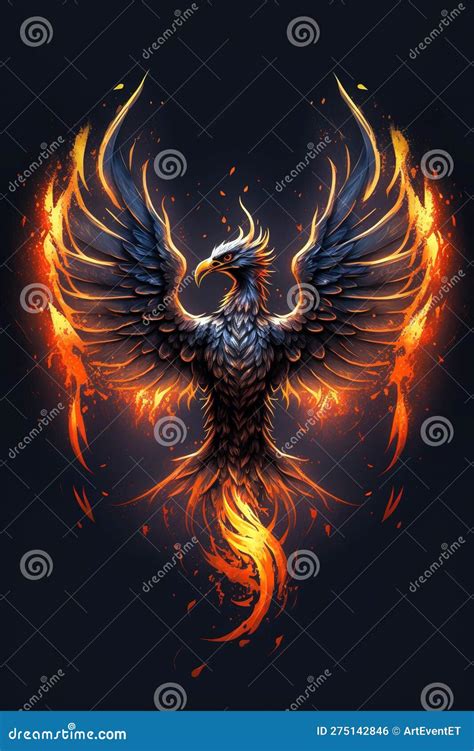 A Phoenix In Fire Symbol Rebirth A Phoenix In Fire Symbol Rebirth Fenix ...