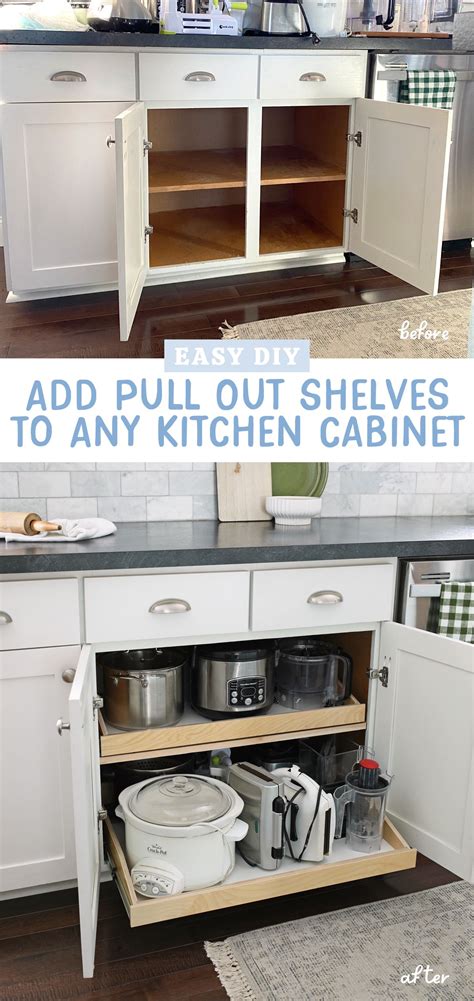 How to Add Pull Out Drawers to An Existing Kitchen Cupboard in 2025 ...
