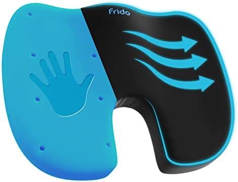 Frido Ultimate Coccyx Seat Cushion with Orthopedic Gel Memory Foam ...