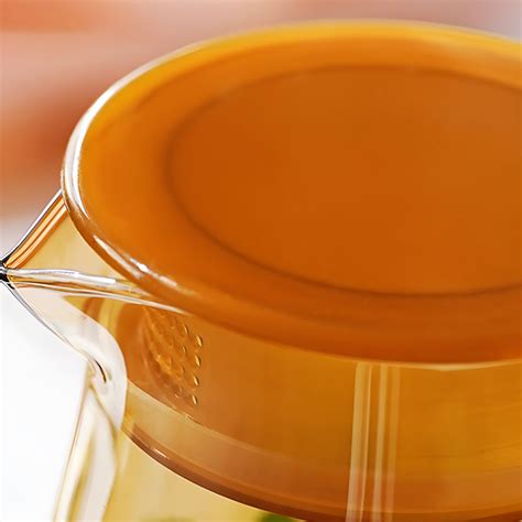 Glass Drink Pitcher with Lid, Perfect for Single Beverage Can - Clear ...