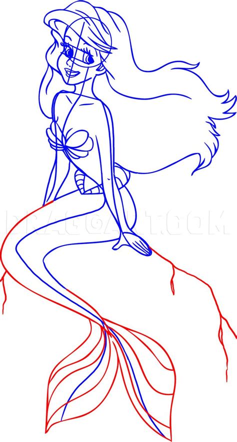 Image result for Step by Step Drawing Ariel
