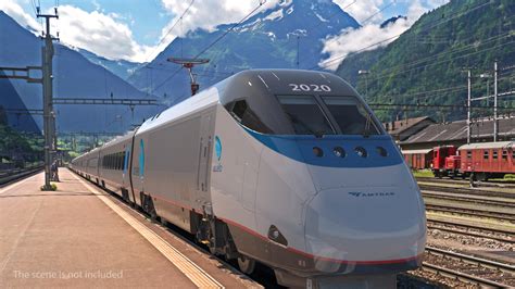 3D Amtrak Acela Express Locomotive | 3D Molier International