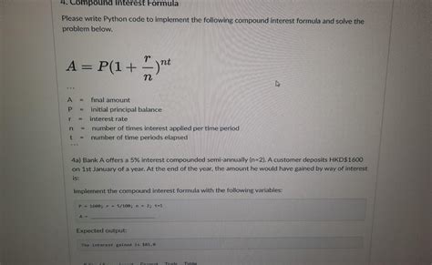 Image result for Compound Interest Rate Python Code