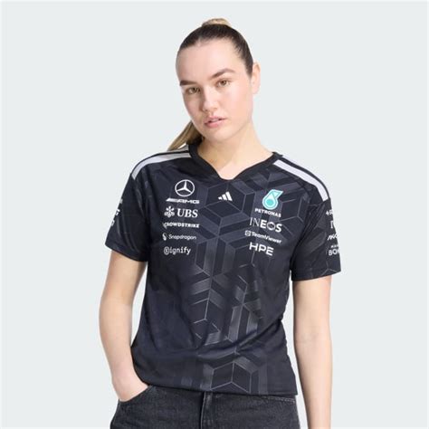 adidas MERCEDES - AMG PETRONAS FORMULA 1 TEAM DRIVER JERSEY - Black ...