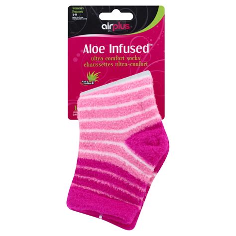 Airplus Ultra Moisturizing Aloe Infused Women's Socks, Assorted - Shop ...