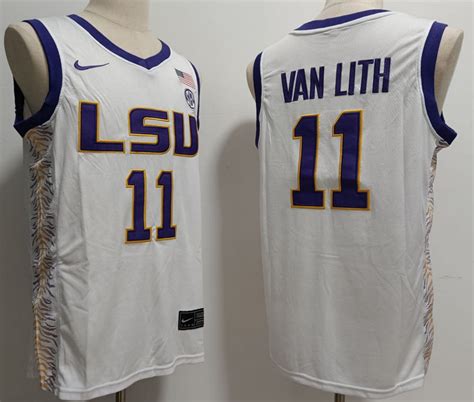 Hailey Van Lith Jersey #11 Lsu Tigers College Basketball Stitched White ...