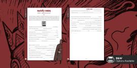 Macbeth: Themes - Guilt Cloze Activity