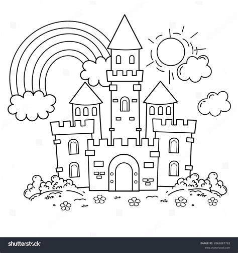 Disney Castle Coloring Pages To Print Castle Coloring
