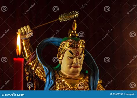 Cai Shen, Chinese God Of Wealth Or God Of Fortune Statue Royalty-Free ...