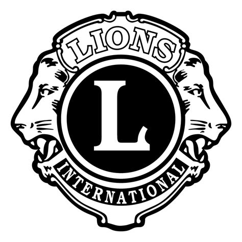 Lions Black And White Logo