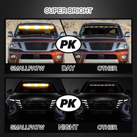 Amber Strobe Light Bar Strobe Lights For Trucks 35 Inch Traffic Advisor ...