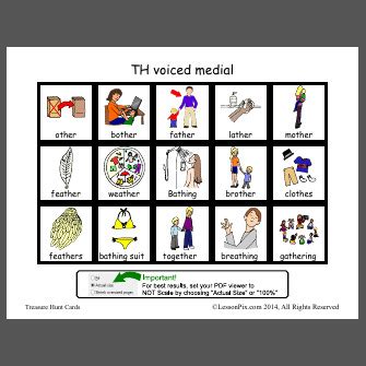 Artic Board - TH voiced medial