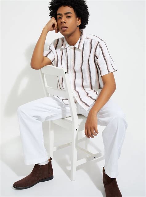 Buy URB_N Men Embroidered Oversized Fit Shirt Online at just Rs. 999.0 ...