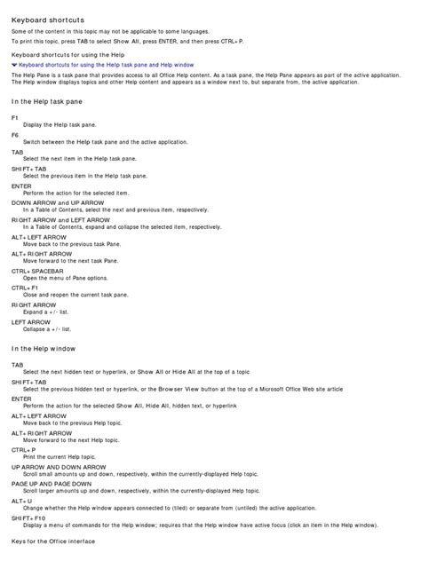 Excel Help Task Pane 的图像结果