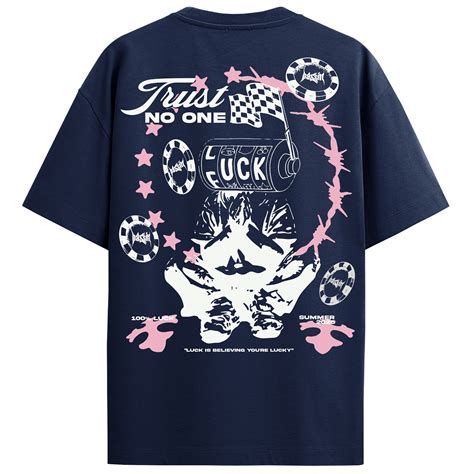 Trust No One Navy Blue T-Shirt – Passift