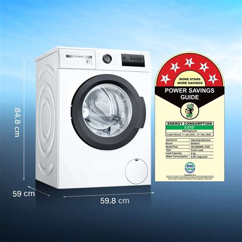 BOSCH 8 kg Fully Automatic Front Load Washing Machine with In-built ...