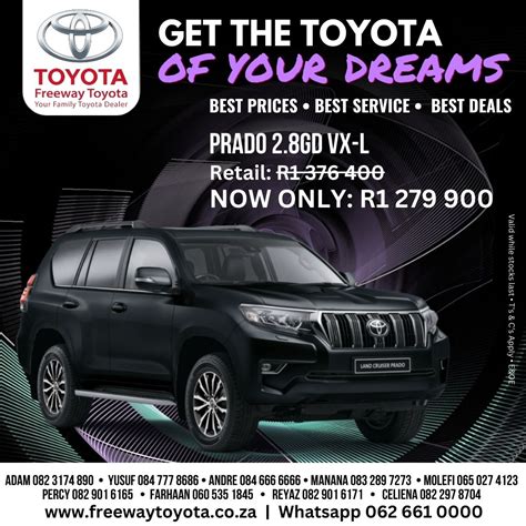 Toyota Prado – Freeway Toyota Johannesburg – Best deals on Toyota Corolla, Toyota C-HR, Toyota ...