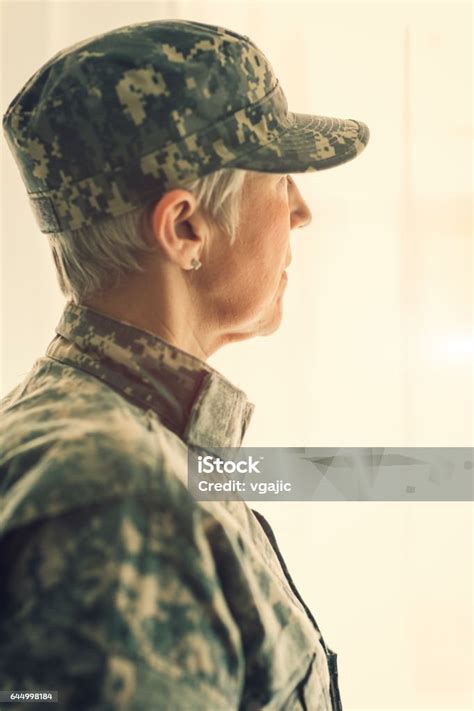 Military Mature Woman Stock Photo - Download Image Now - Army, One ...