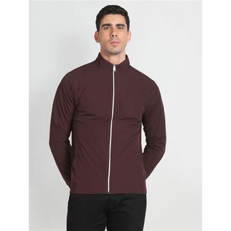 Buy Arrow Sports High Neck Solid Jacket Online